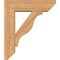 Ekena Millwork Funston Slat Smooth Bracket w/ Offset Brace, Western Red Cedar, 7 1/2"W x 26"D x 30"H BKT0806X26X30FST06SWR - alternate 2